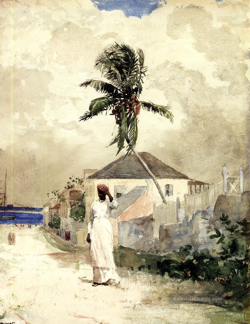Entlang der Straße Bahamas Realismus Maler Winslow Homer Ölgemälde